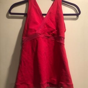Pre-Loved Lululemon Athletica coral/bright pink racerback tank